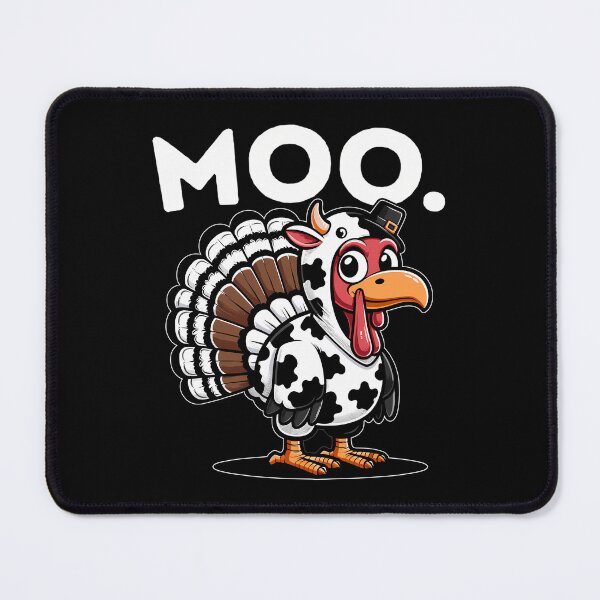 Item preview, Turkey Festive Thanksgiving 90s Holiday Moo Cow Funny Day designed and sold by rebeccathanuos.