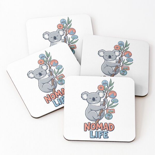 Item preview, Nomad Life Koala Travel Sticker Adventure designed and sold by Quillway.