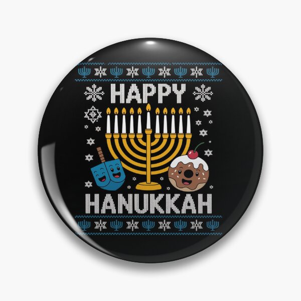 Item preview, Happy Hanukkah Menorah Dreidel Ugly Chanukah Kids Women Men designed and sold by SIGORDESIGN.