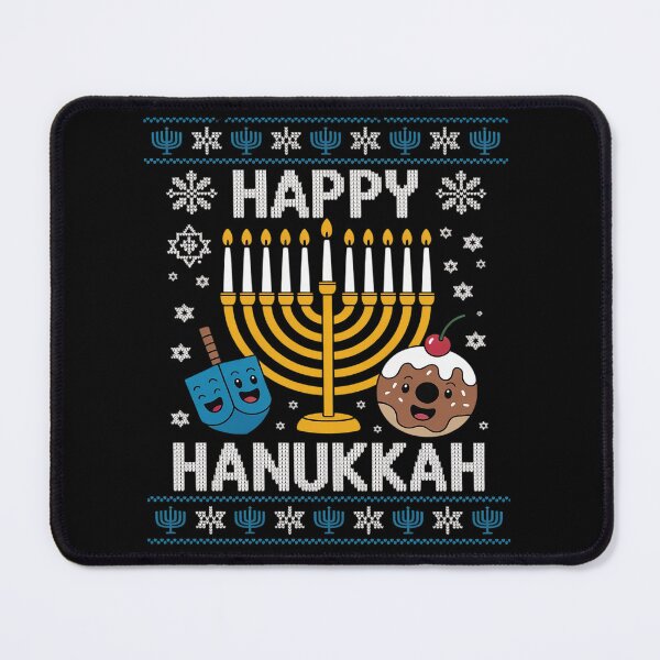 Item preview, Happy Hanukkah Menorah Dreidel Ugly Chanukah Kids Women Men designed and sold by SIGORDESIGN.
