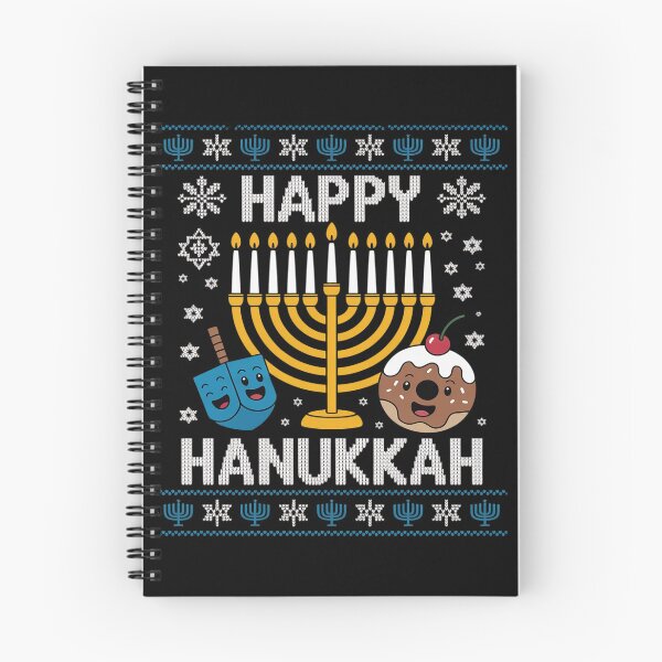 Item preview, Happy Hanukkah Menorah Dreidel Ugly Chanukah Kids Women Men designed and sold by SIGORDESIGN.