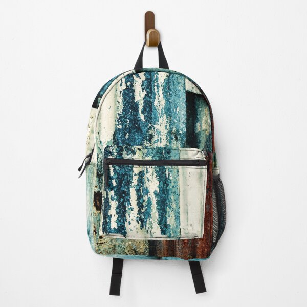 Item preview, Urban Industrial Blue And Cream Rusty Tin Wall designed and sold by DEC02.
