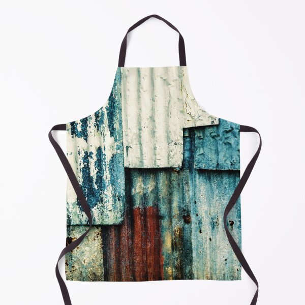 Item preview, Urban Industrial Blue And Cream Rusty Tin Wall  designed and sold by DEC02.