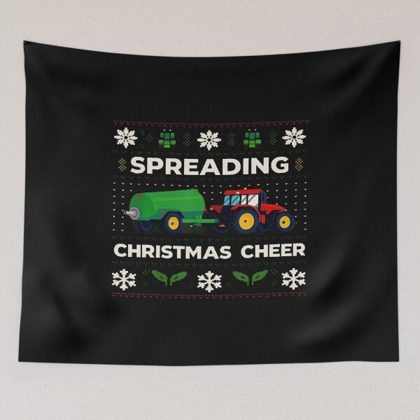 Item preview, Spreading Christmas Cheer Xmas Farm Tractor designed and sold by LavetaCatherine.