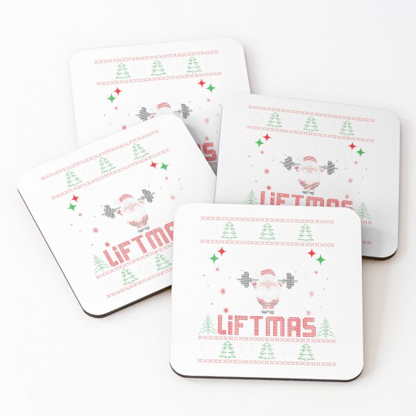 Item preview, Funny Xmas Merry Liftmas Weight Lifting Ugly Christmas Gym designed and sold by DeborahCarolyn.
