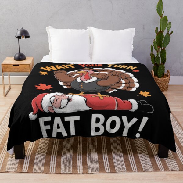 Item preview, Meme Turn Wait Your Classic Funny Thanksgiving Turkey Fatboy designed and sold by Rocklaretbean.