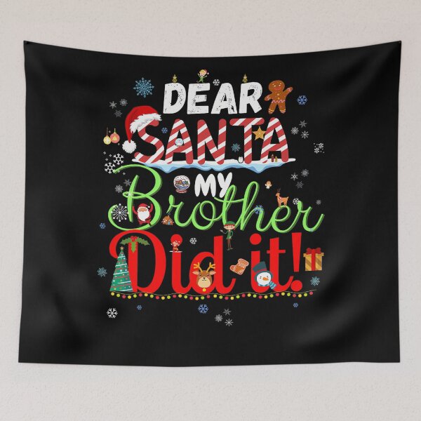 Item preview, Brother Retro It Holiday Funny Did Vintage Santa Christmas Dear My designed and sold by MediarMedic.