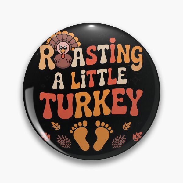 Item preview, Thanksgiving Roasting A Little Turkey Pregnancy Women Men  designed and sold by KonstanKoraner.