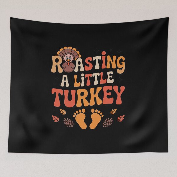 Item preview, Thanksgiving Roasting A Little Turkey Pregnancy Women Men  designed and sold by KonstanKoraner.