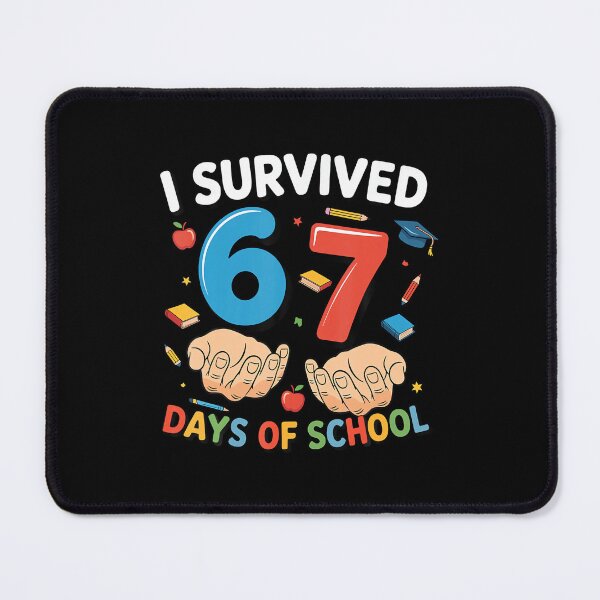 Item preview, I Survived 67 Days Of School Funny Six Seven 6 7 Meme Z Gen designed and sold by Khescoiu.