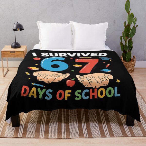Item preview, I Survived 67 Days Of School Funny Six Seven 6 7 Meme Z Gen designed and sold by Khescoiu.