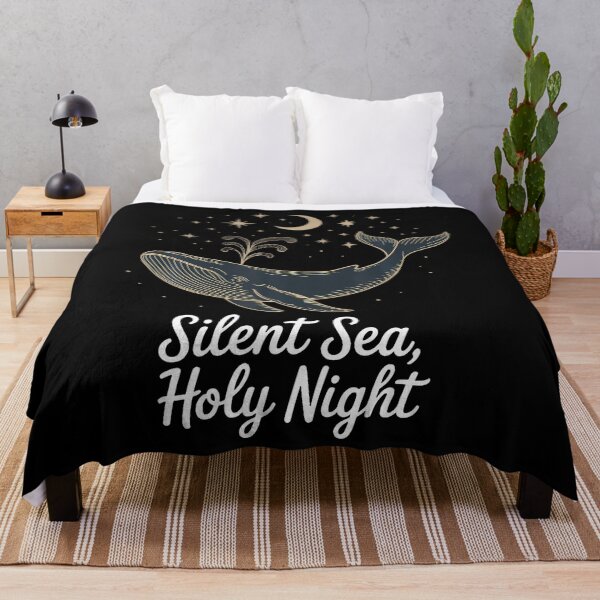 Item preview, Silent Sea Holy Night Whale Silhouette designed and sold by EstherDiane.