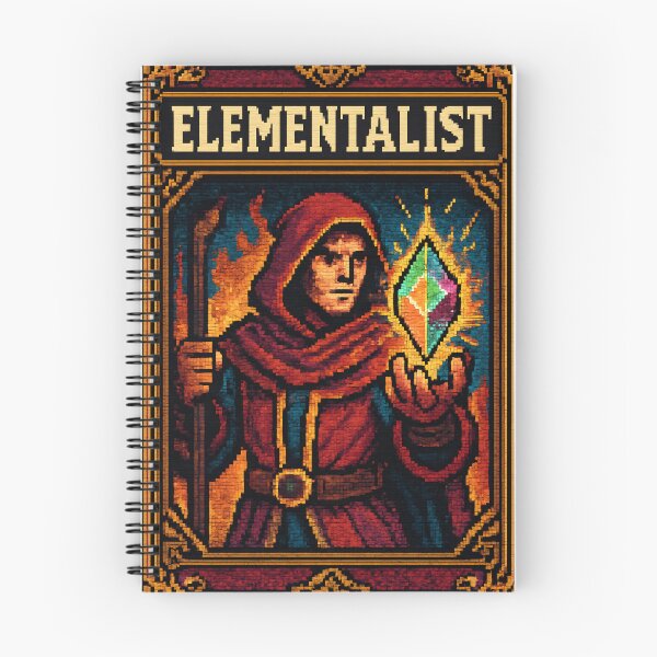 Item preview, Elementalist Pixel Hero - Elemental Plane | Prismatic Focus designed and sold by Artsy-With.