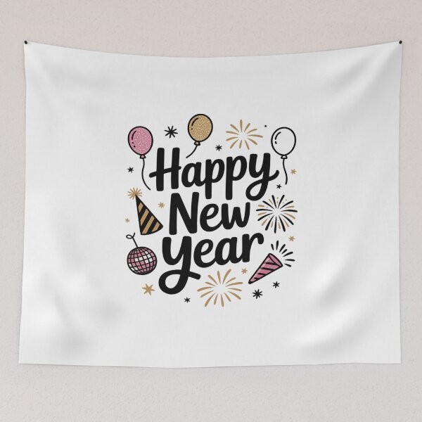 Item preview, Happy New Year Lettering Balloons designed and sold by SIGORDESIGN.