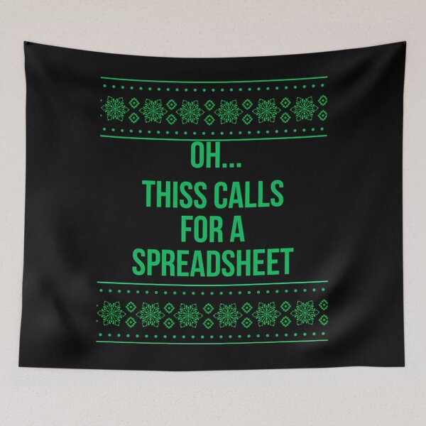 Item preview, This Calls Oh Funny Fashion For Christmas Nerd Classic Holiday Spreadsheet designed and sold by JasonCorvar.