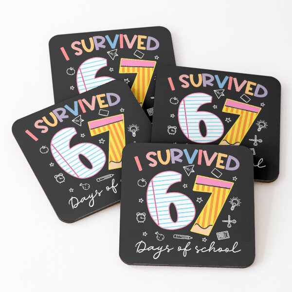 Item preview, I Survived 67 Days Of School Six Seven Meme Teacher Student designed and sold by Khescoiu.