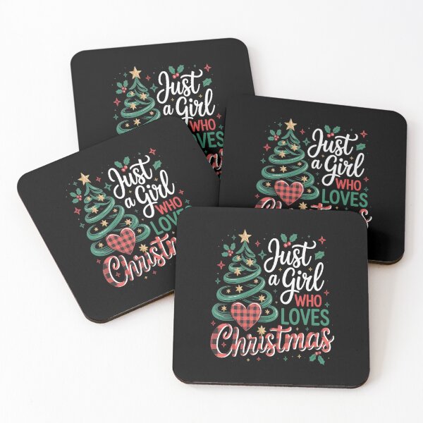 Item preview, Just a Girl Who Loves  Merry christmas Tree designed and sold by SIGORDESIGN.