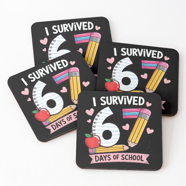 Item preview, I Survived 67 Days Of School Six Seven Meme designed and sold by Khescoiu.