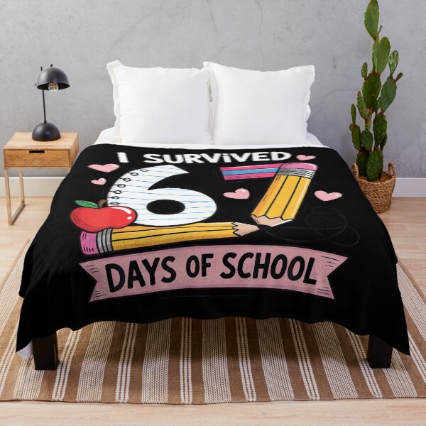 Item preview, I Survived 67 Days Of School Six Seven Meme designed and sold by Khescoiu.