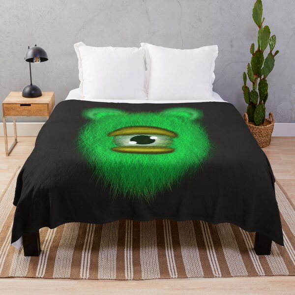 Item preview, Cute green Furry Monster – Colorful Cartoon Creatures designed and sold by Dintheo.