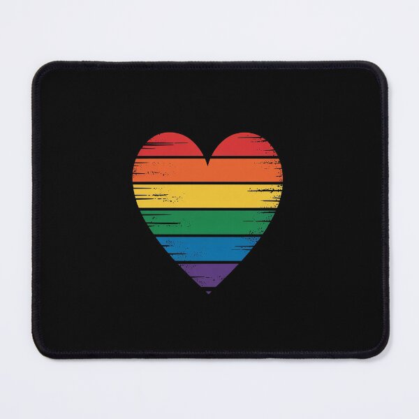 Item preview, LGBT Rainbow Heart Love Couple Pride Month Valentine's Day designed and sold by SIGORDESIGN.