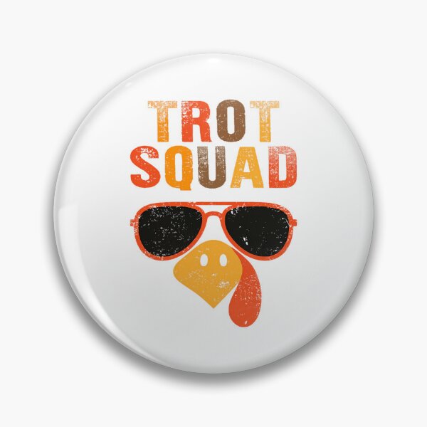 Item preview, Happy Trot Thanksgiving Gobble 80s Cute Fall Squad designed and sold by CalvinVanAuken.