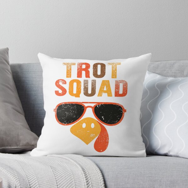 Item preview, Happy Trot Thanksgiving Gobble 80s Cute Fall Squad designed and sold by CalvinVanAuken.