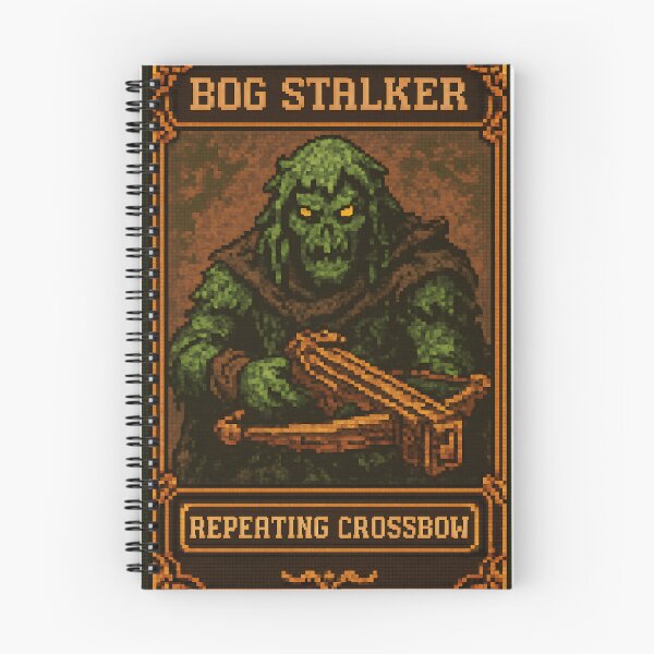 Item preview, Bog Stalker Pixel Hero - Swampy Mire | Mire-etched Repeating Crossbow designed and sold by Artsy-With.