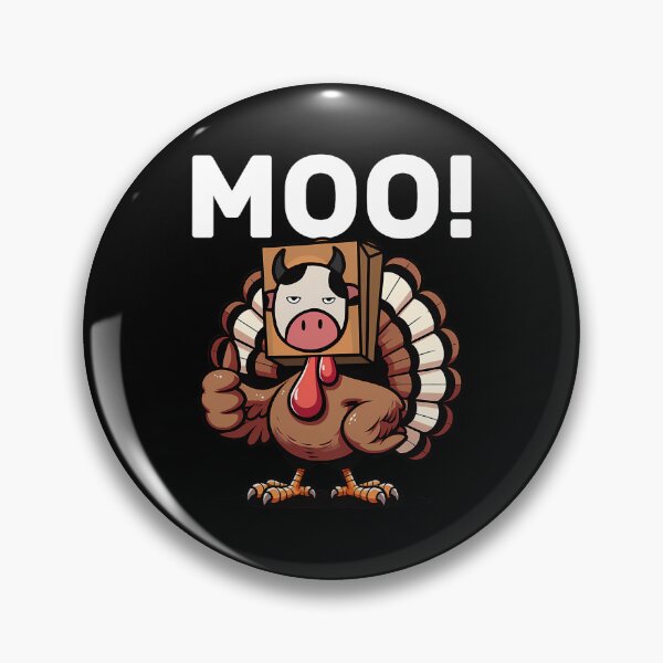 Item preview, Thanksgiving Holiday Festive Funny Turkey 90s Cow Moo Day designed and sold by rebeccathanuos.