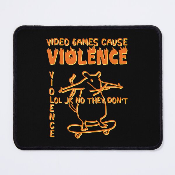 Item preview, Video Games Cause Violence Mouse designed and sold by JacquelineEnri.