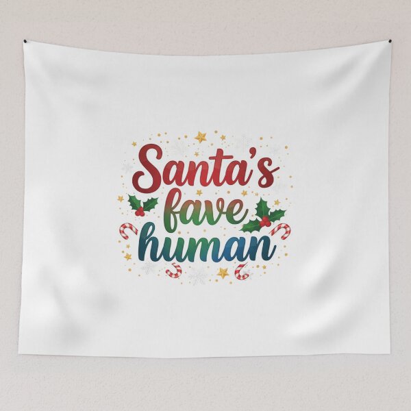 Item preview, Santa’s Fave Human. Funny Christmas Holiday Design designed and sold by Aarvya Fashion Club ( A.F.C ).
