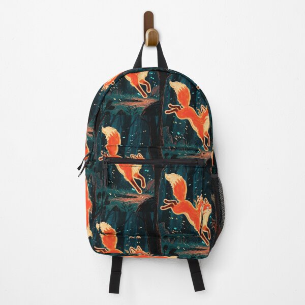 Item preview, Enchanted Glowing Fox in Magical Forest Illustration designed and sold by anandsiva2703.
