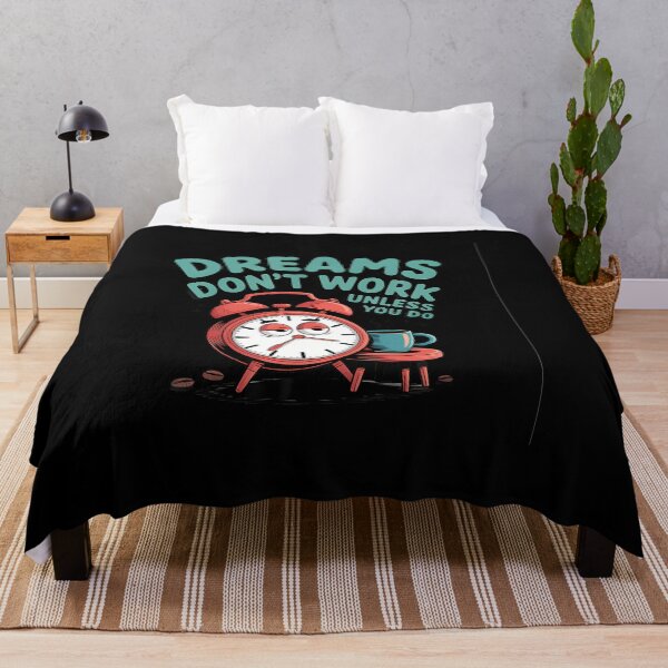 Item preview, Dreams Don'T Work Unless You Do Funny Alarm Clock Coffee designed and sold by DoraBlanche.