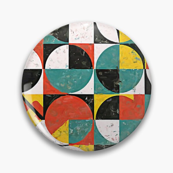 Item preview, Grunge-Style Mid-Century Modern Bauhaus Abstract Pattern designed and sold by DEC02.