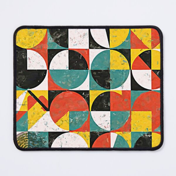 Item preview, Grunge-Style Mid-Century Modern Bauhaus Abstract Pattern designed and sold by DEC02.