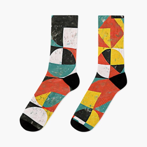 Item preview, Grunge-Style Mid-Century Modern Bauhaus Abstract Pattern designed and sold by DEC02.