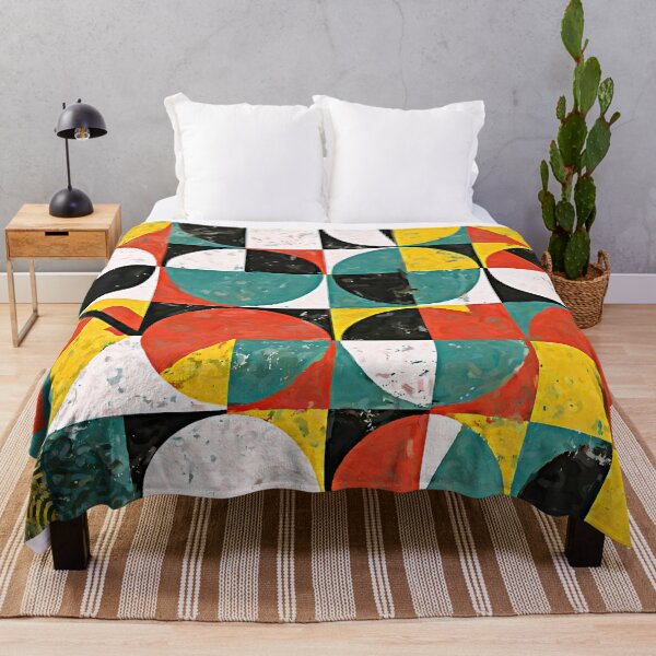 Item preview, Grunge-Style Mid-Century Modern Bauhaus Abstract Pattern designed and sold by DEC02.