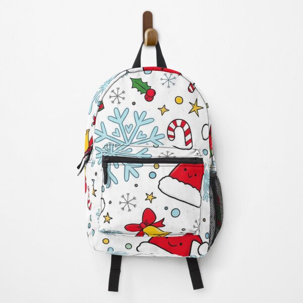 Item preview, Fun Doodle Holiday Pattern – Snowflakes, Candy Canes, Santa Hats & Festive Icons designed and sold by skysshobu.