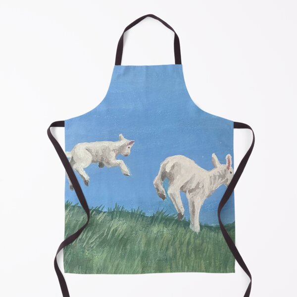 Item preview, lambs gouache painting designed and sold by June Clancy.
