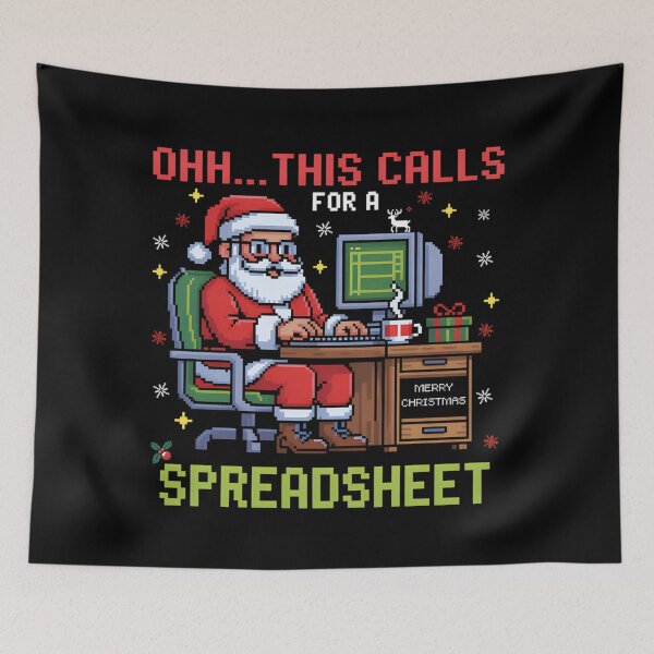 Item preview, Calls Holiday Classic Funny For Christmas Oh Spreadsheet This Fashion Nerd designed and sold by JasonCorvar.