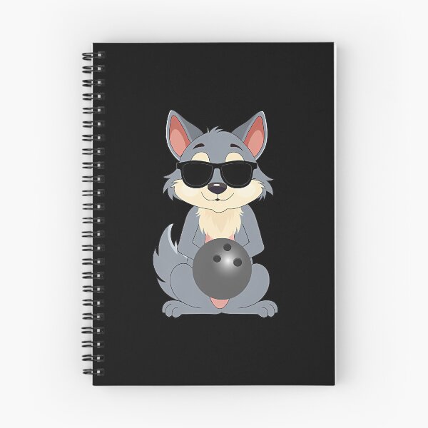 Item preview, Funny Wolf Wearing Sunglasses Tenpin Bowling designed and sold by JacquelineEnri.
