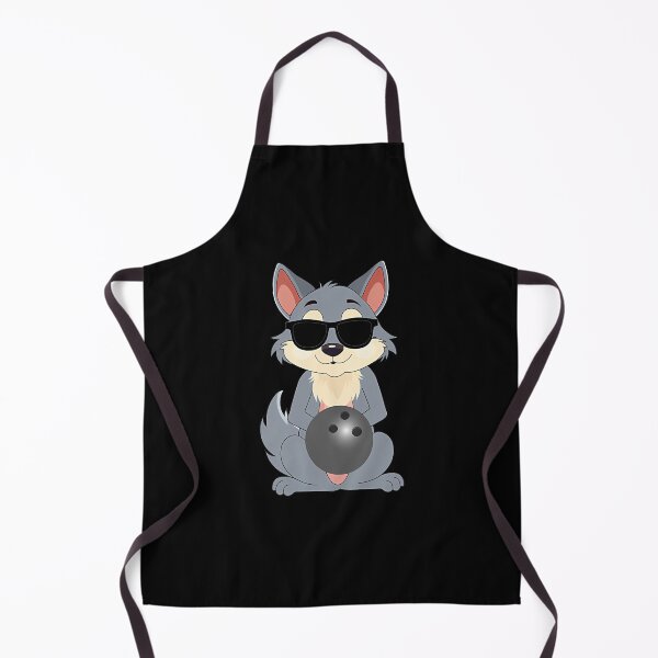 Item preview, Funny Wolf Wearing Sunglasses Tenpin Bowling designed and sold by JacquelineEnri.
