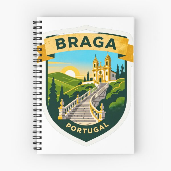 Item preview, Braga Portugal Travel Badge Illustration designed and sold by vivaportugalstore.
