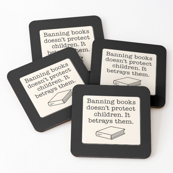 Item preview, Anti Censorship Book Ban Statement Minimalist Art Prints designed and sold by PinUpPizzazz.