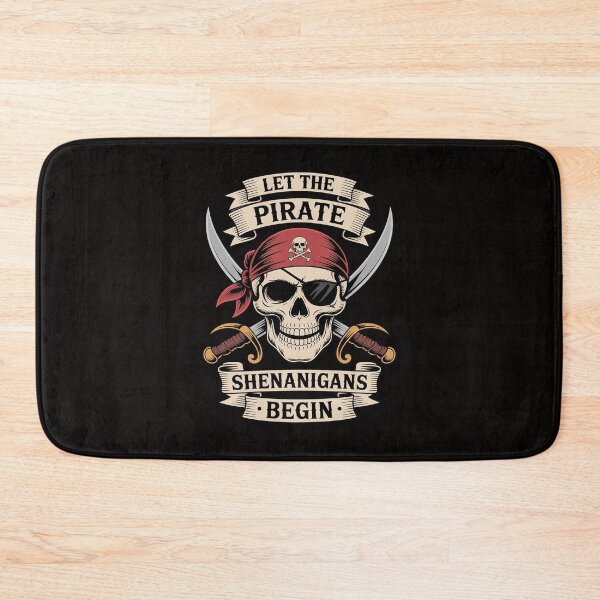 Item preview, Halloween Skull Let The Pirate Shenanigans Begin designed and sold by margaridroso.
