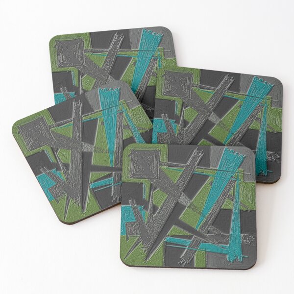 Item preview, fractured momentum dark blended abstract colorful design designed and sold by SmashingDeals.