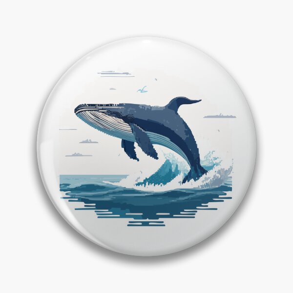 Item preview, The Great Whale Pixel Art designed and sold by givememytees.