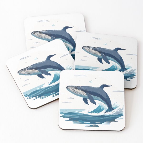Item preview, The Great Whale Pixel Art designed and sold by givememytees.
