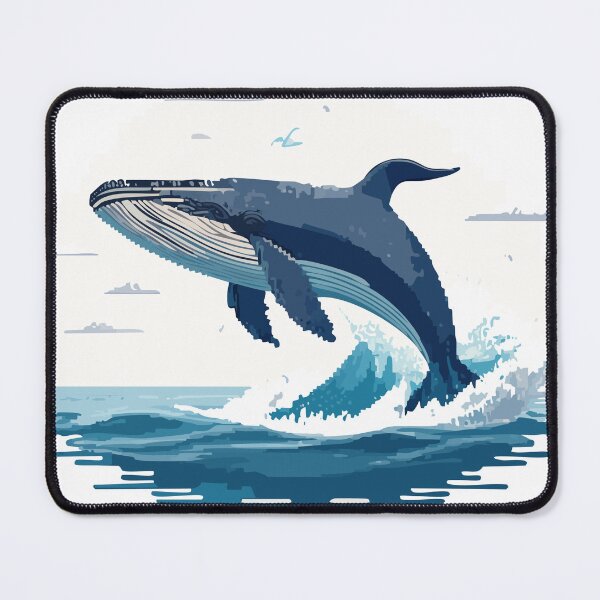 Item preview, The Great Whale Pixel Art designed and sold by givememytees.