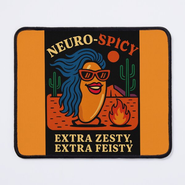 Item preview, NEURO-SPICY EXTRA ZESTY EXTRA FEISTY, ORANGE JALAPENO LONG BLUE HAIR LIPSTICK designed and sold by spectrum_tech_trade_school_village_and_training_center.